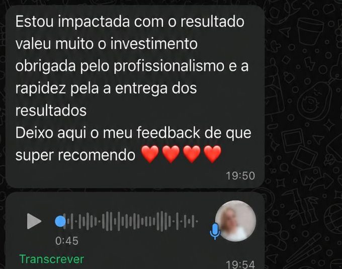 Mensagem de Nanci, cliente da Agência Oceana: “Valeu muito o investimento”